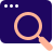 Magnifying icon vector