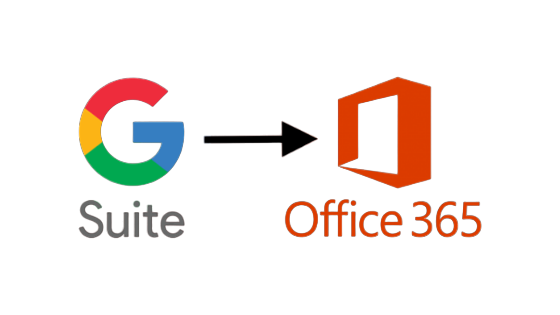 Google suite to Office 365